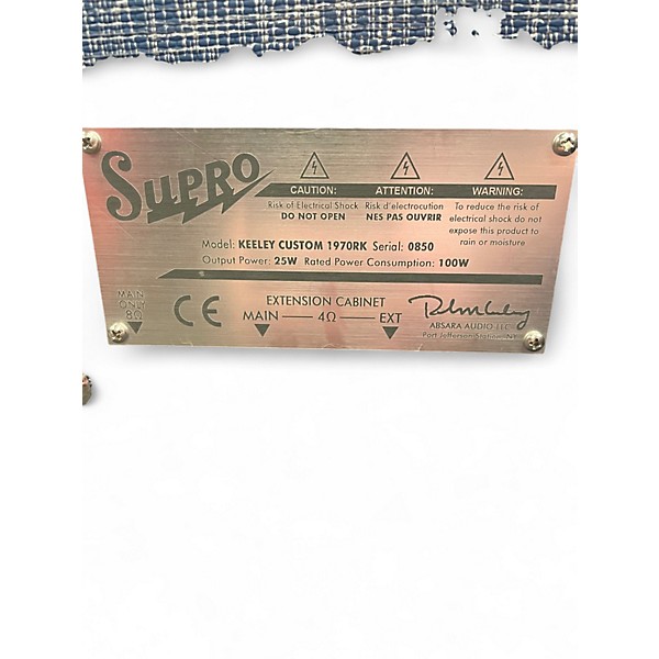 Used 2020s Supro Keely Custom 1970RK Tube Guitar Combo Amp