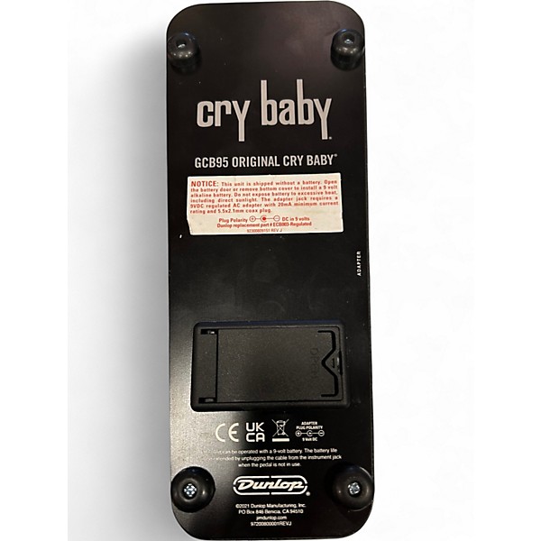 Used Dunlop GCB95 Original Crybaby Wah Effect Pedal
