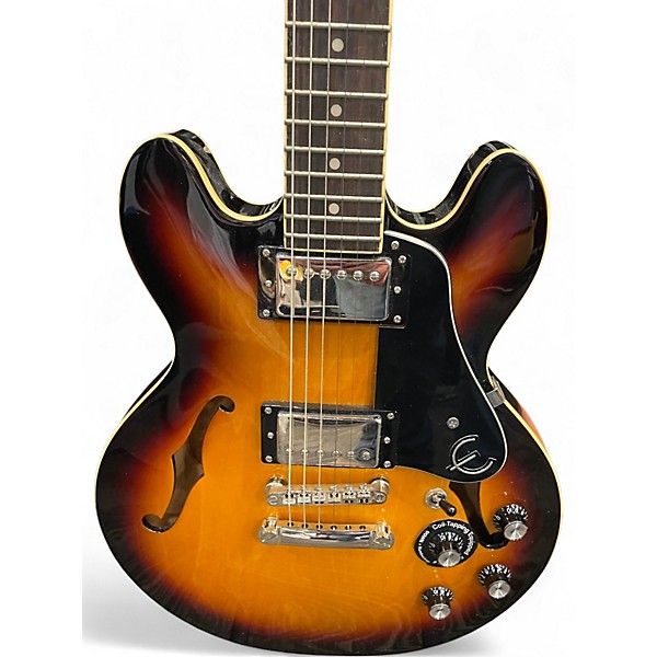 Used Epiphone DOT ES339 VS Vintage Sunburst Hollow Body Electric Guitar