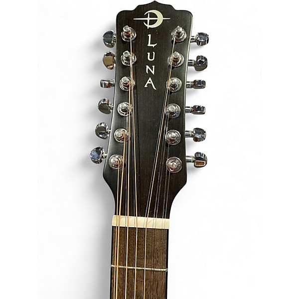 Used Luna art v dce 12 Vintage Sunburst 12 String Acoustic Electric Guitar