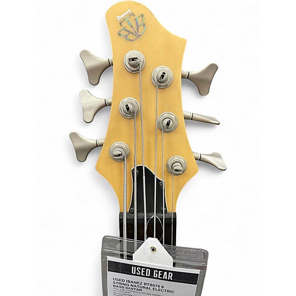 Used Ibanez BTB676 6 String Natural Electric Bass Guitar