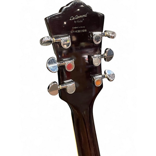 Used DeArmond M-75T Tobacco Sunburst Solid Body Electric Guitar