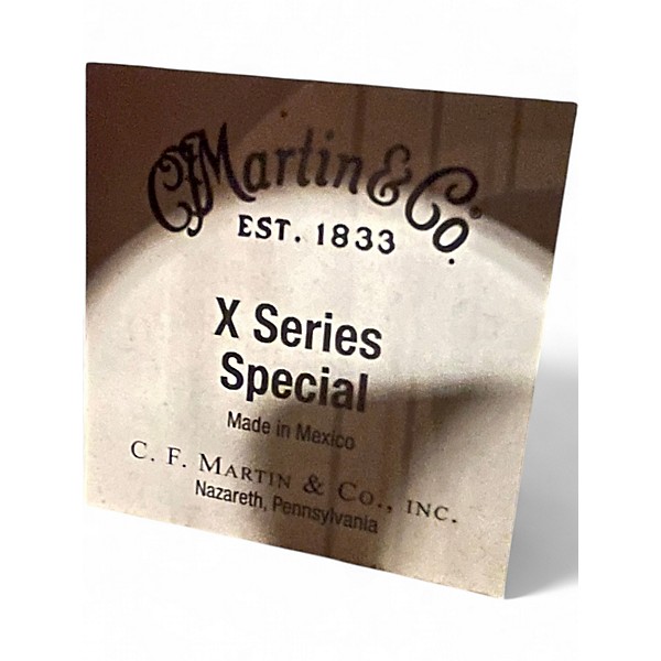 Used 2024 Martin X SERIES SPECIAL Natural Acoustic Guitar
