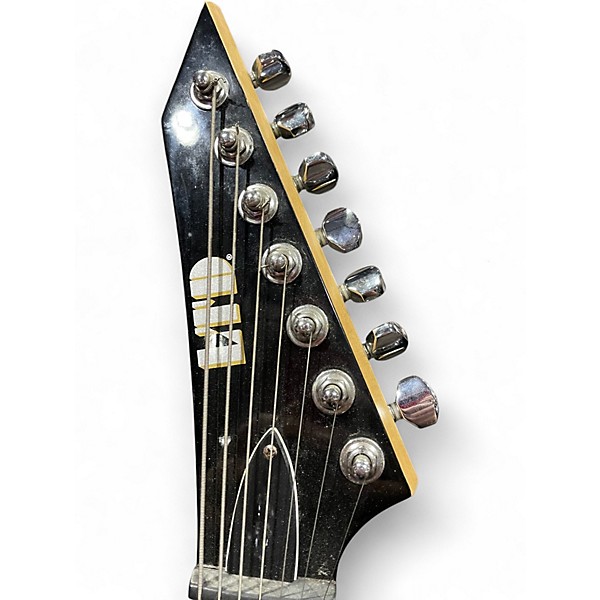 Used ESP LTD MH17 7 String Black Solid Body Electric Guitar