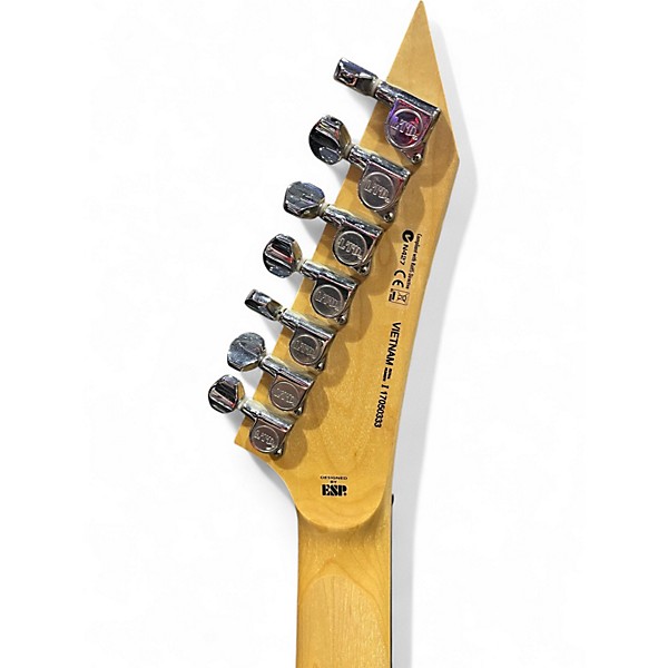 Used ESP LTD MH17 7 String Black Solid Body Electric Guitar