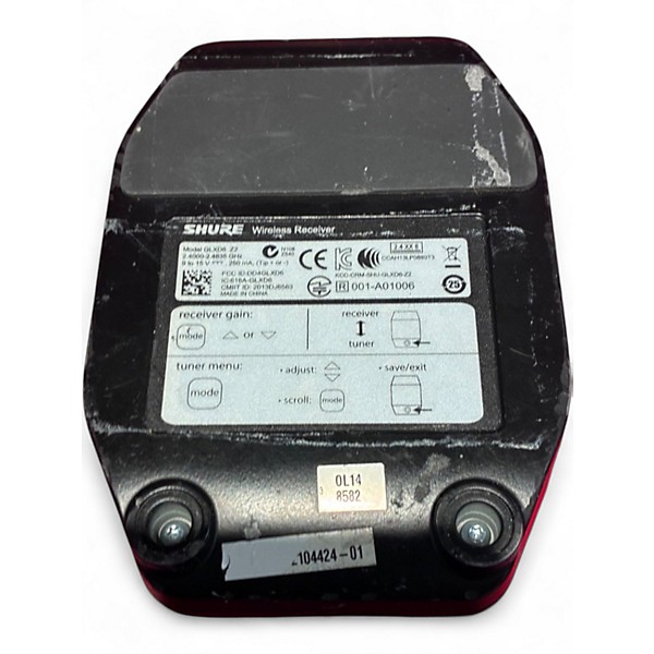 Used Shure GLX D6 Instrument Wireless System