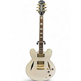 Used Epiphone Emily Wolfe Signature Sheraton Aged Bone White Hollow Body Electric Guitar