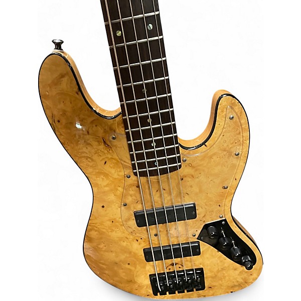 Used Bass Mods K534 Custom w/ Bartolini Pickups Spalted Maple Electric Bass Guitar