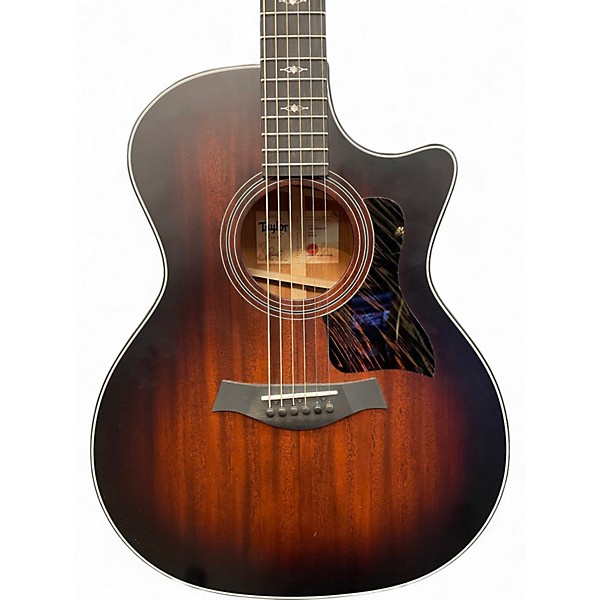 Used Taylor 324CE V-Class Shaded Edge Burst Acoustic Electric Guitar