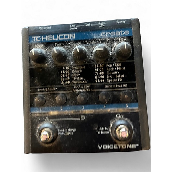 Used TC Helicon VoiceTone Create Vocal Processor