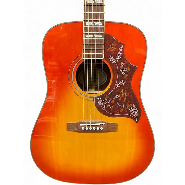 Used Epiphone Hummingbird Studio Cherry Sunburst Acoustic Electric Guitar