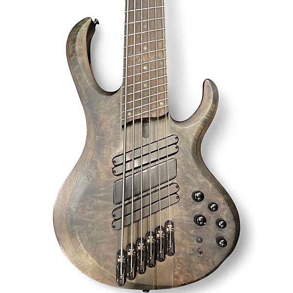 Used Ibanez BTB806MS transparent grey Electric Bass Guitar