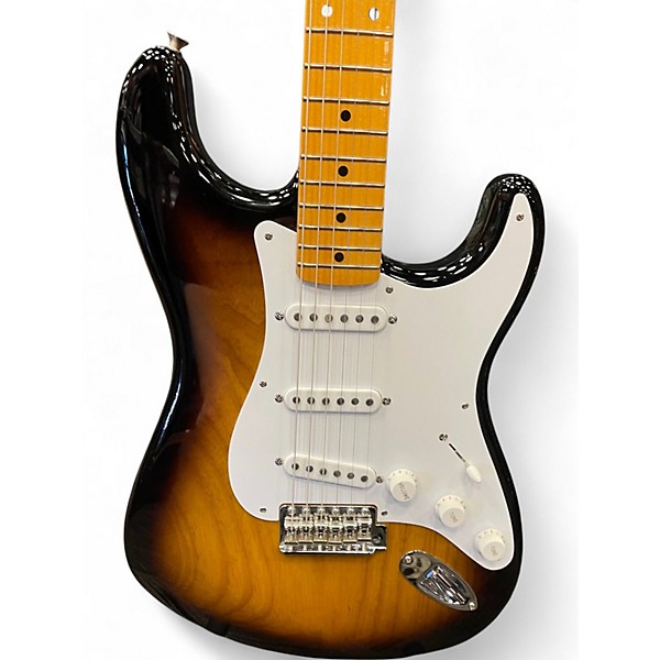 Used Fender 70TH ANNIVERSARY 1954 STRATOCASTER 2 Color Sunburst Solid Body Electric Guitar