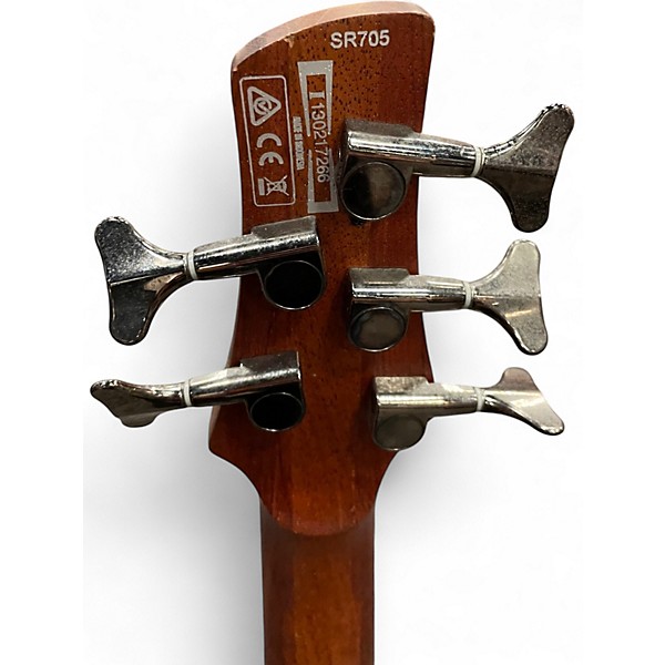 Used Ibanez SR705 Red Electric Bass Guitar