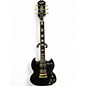 Used Epiphone SG Standard Black and Gold Solid Body Electric Guitar thumbnail