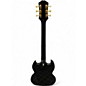 Used Epiphone SG Standard Black and Gold Solid Body Electric Guitar