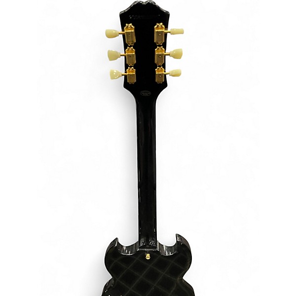 Used Epiphone SG Standard Black and Gold Solid Body Electric Guitar