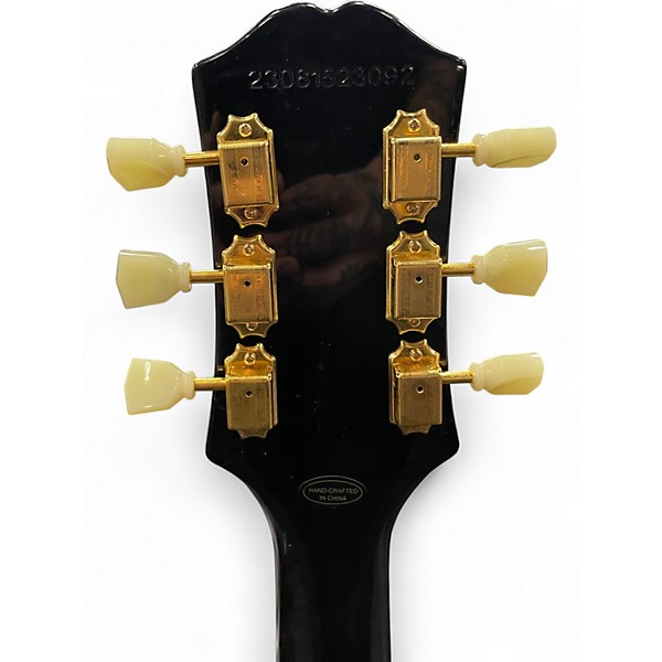 Used Epiphone SG Standard Black and Gold Solid Body Electric Guitar