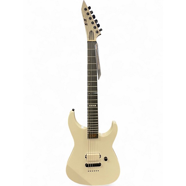 Used ESP E-II M-I Neck Thru Snow White Solid Body Electric Guitar