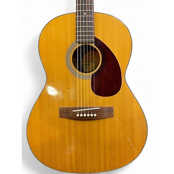 Vintage 1970s Yamaha FG-75 Vintage Natural Acoustic Guitar