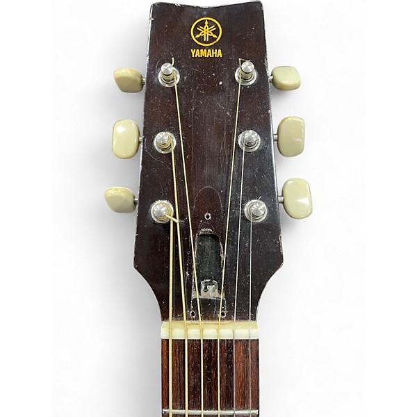 Vintage 1970s Yamaha FG-75 Vintage Natural Acoustic Guitar