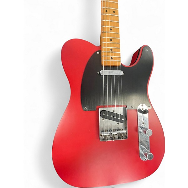 Used Squier 40th Anniversary Telecaster Vintage Edition Dakota Satin Red Solid Body Electric Guitar