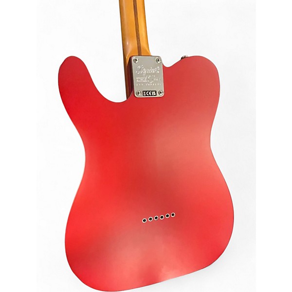Used Squier 40th Anniversary Telecaster Vintage Edition Dakota Satin Red Solid Body Electric Guitar