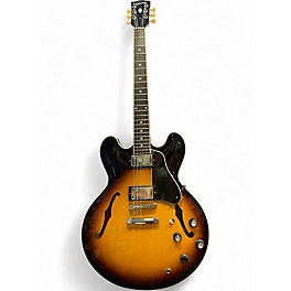 Used Gibson ES335 Dot Vintage Sunburst Hollow Body Electric Guitar