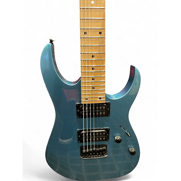 Used Ibanez Gio Ax 7 String Blue Solid Body Electric Guitar