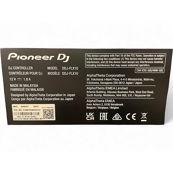 Used 2023 Pioneer DJ DDJ-FLX10 DJ Controller