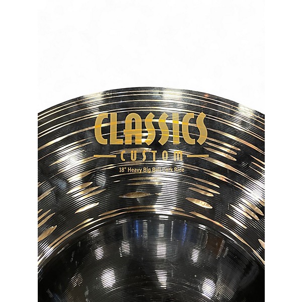 Used MEINL 18in CLASSICS CUSTOM DARK HEAVY BIG BELL RIDE Cymbal