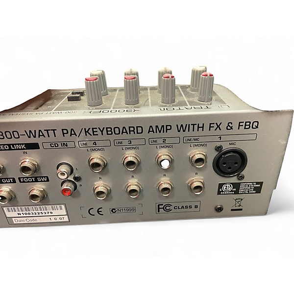 Used Behringer K3000FX 300W Keyboard Amp