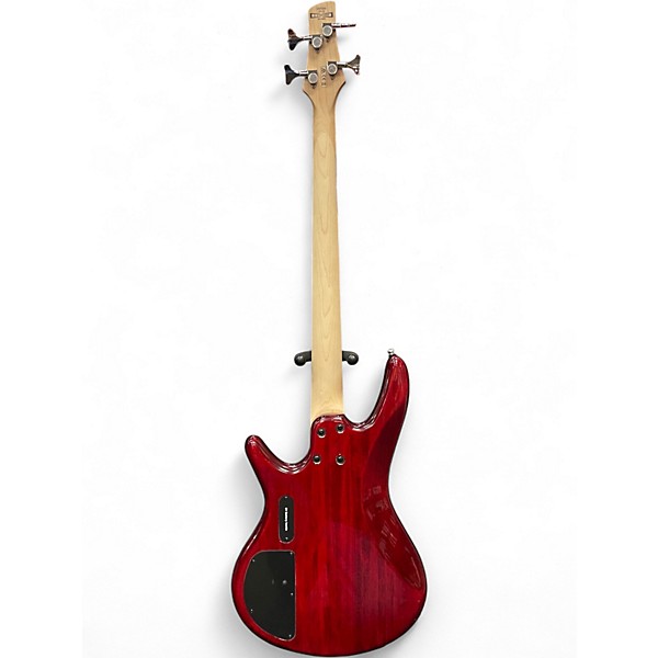 Used Ibanez GSR200 Trans Red Electric Bass Guitar