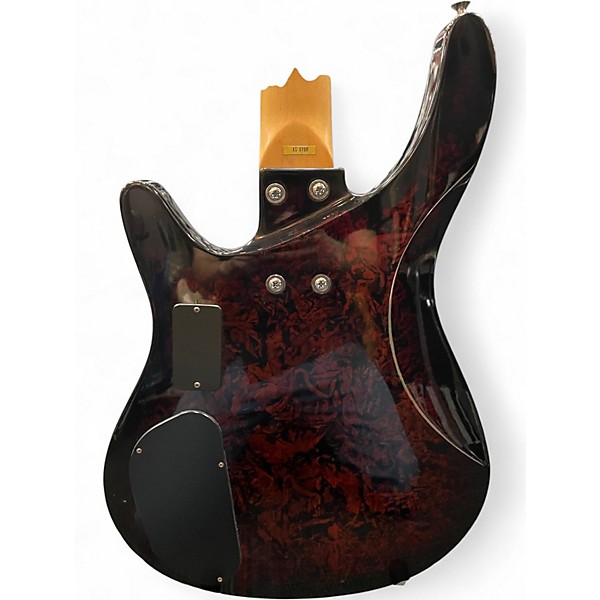 Used Washburn XS-6 Quilted Brown Burst Electric Bass Guitar