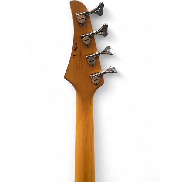 Used Washburn XS-6 Quilted Brown Burst Electric Bass Guitar