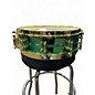 Used Ludwig 14X3.5 Carl Palmer Snare Metallic Green Drum