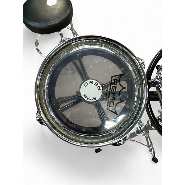 Used Remo 3 Piece Rototom Black Roto Toms