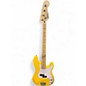 Used Squier sonic precision bass Graffiti Yellow Electric Bass Guitar thumbnail