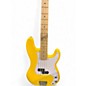 Used Squier sonic precision bass Graffiti Yellow Electric Bass Guitar