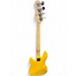 Used Squier sonic precision bass Graffiti Yellow Electric Bass Guitar