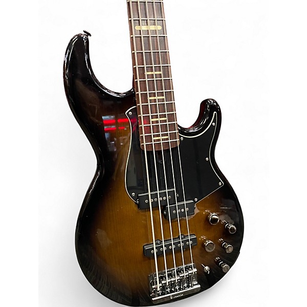 Used Yamaha Broadbass BB735A-DCS 5-String with Active Electronics Dark Coffee Sunburst  Electric Bass Guitar