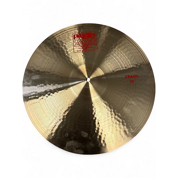 Used 2020s Paiste 18in 2002 Crash Cymbal
