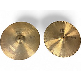 Used 1980s Paiste 15in Alpha Sound Edge Hi Hat Pair Cymbal