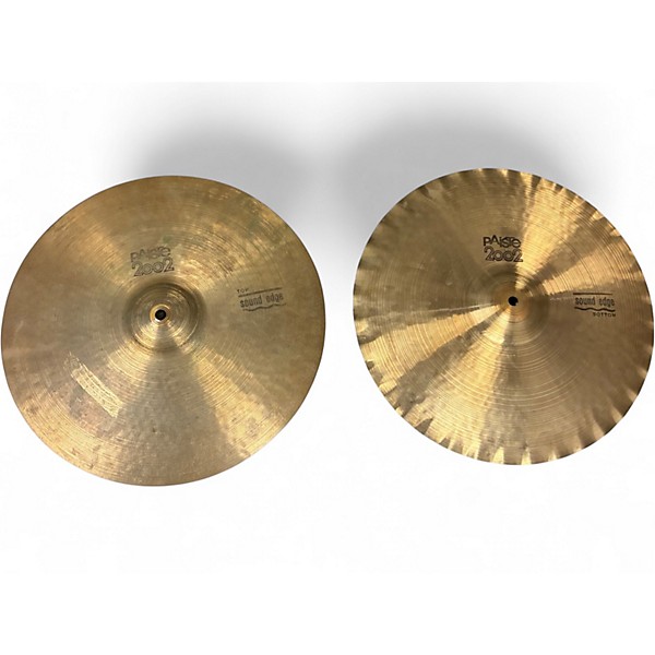 Used 1980s Paiste 15in Alpha Sound Edge Hi Hat Pair Cymbal