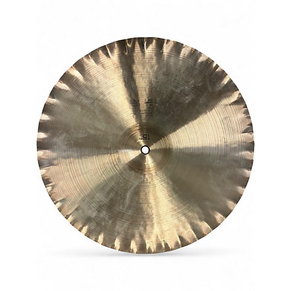 Used 1980s Paiste 15in Alpha Sound Edge Hi Hat Pair Cymbal
