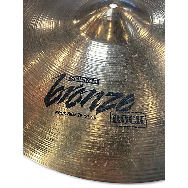 Used Zildjian 20in Scimitar Bronze Rock Ride Cymbal