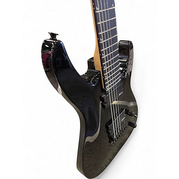 Used Jackson JS22-7 Dinky 7 String Black Solid Body Electric Guitar