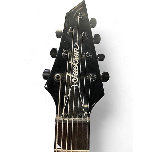 Used Jackson JS22-7 Dinky 7 String Black Solid Body Electric Guitar