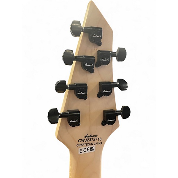 Used Jackson JS22-7 Dinky 7 String Black Solid Body Electric Guitar