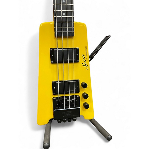Used Steinberger Spirit XT-2 Standard Hot Rod Yellow Electric Bass Guitar